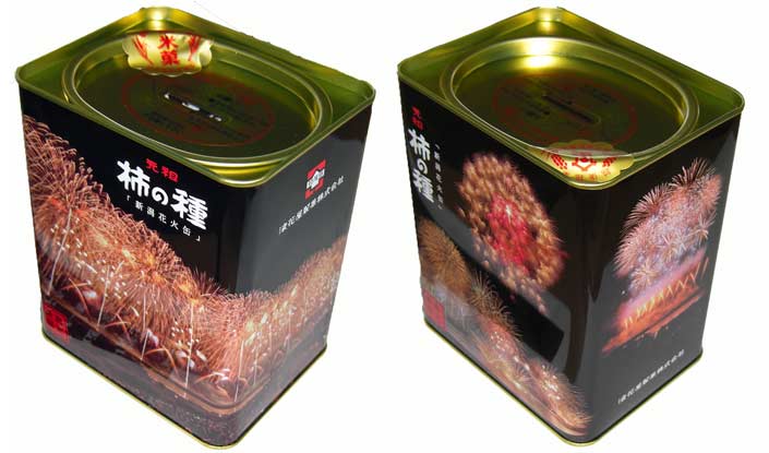 元祖柿の種花火缶